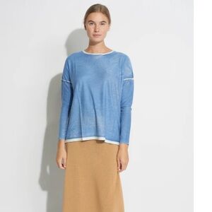 kokun  overdye boxy long sleeve shirt size xs